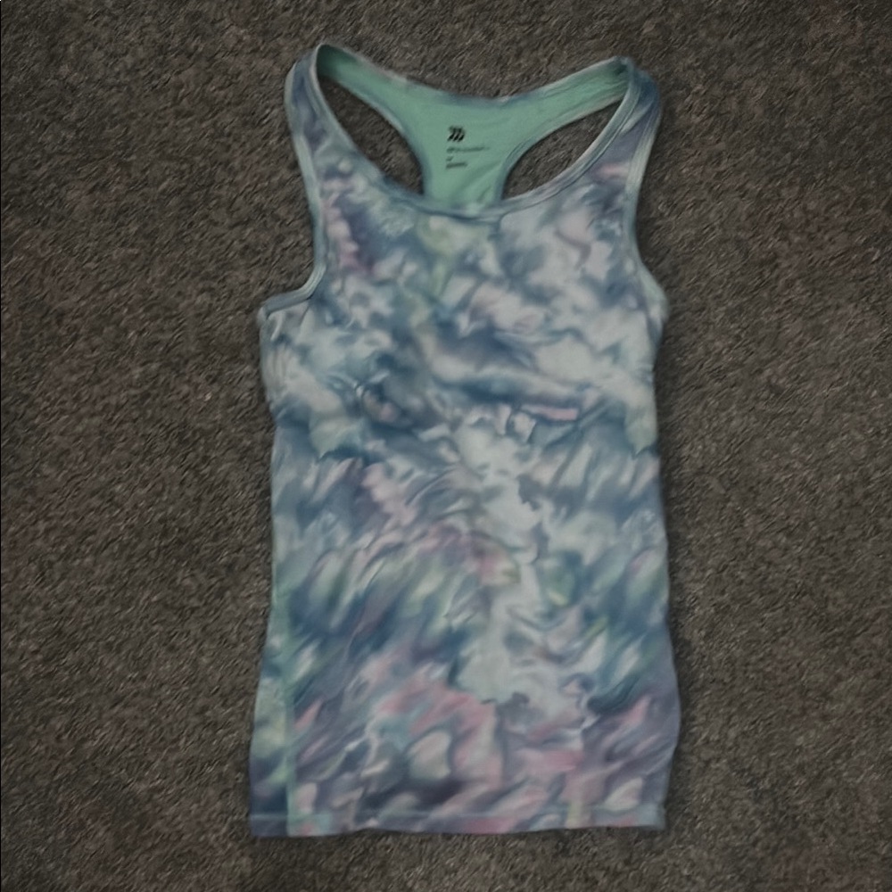 All in Motion Fitted Blue and Purple Tank Top